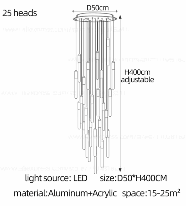 Lucian bar chandelier